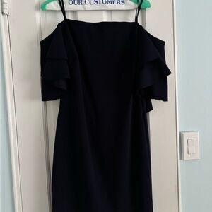 Ralph Lauren Dark Blue Ruffle Mini Dress